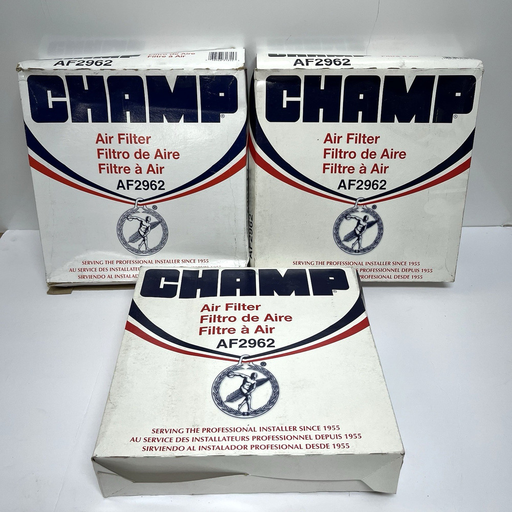 Lot of 3 CHAMP AF2962 Engine Air Filter
